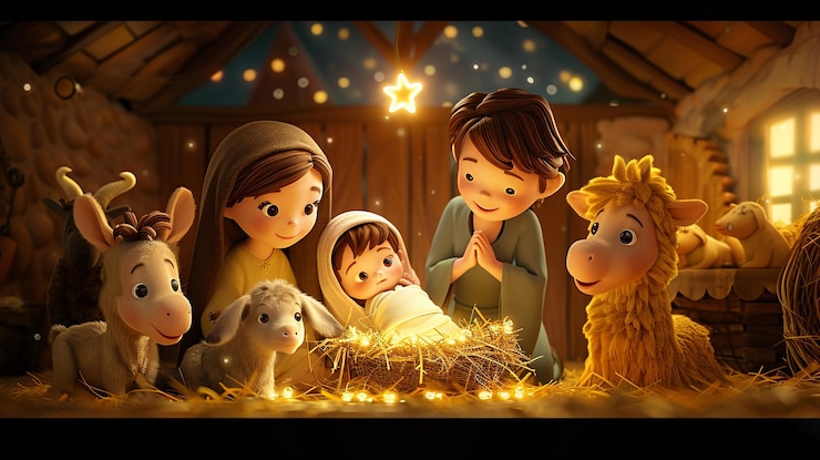 Zdjęcie nativityplay_childrenbethlehem_cartoonscene