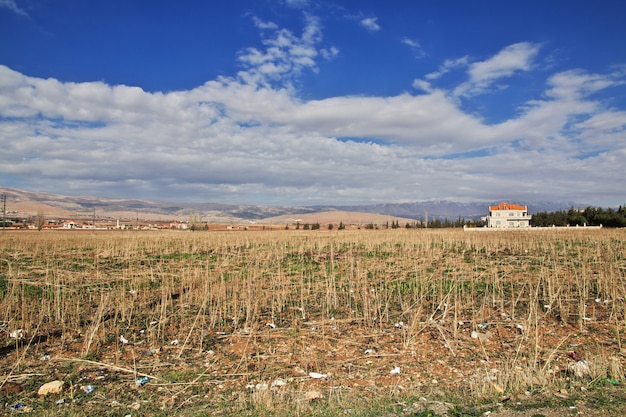 Natura w dolinie Libanu Bekaa