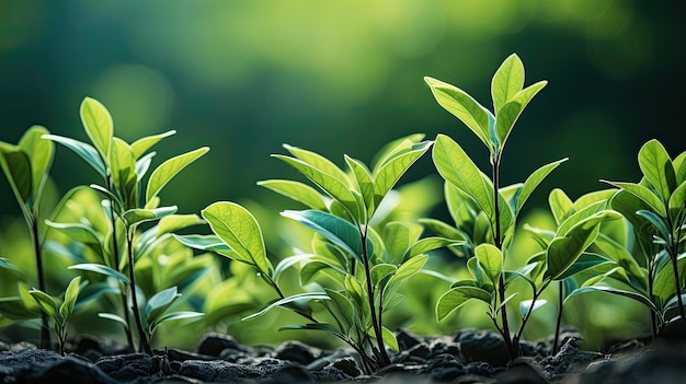 natura zielony liść w ogrodzie na lato naturalne tło