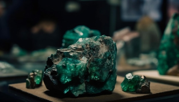 Naturalna kolekcja kamieni szlachetnych okazy agatu ametystowego kwarcu wygenerowane przez sztuczną inteligencję