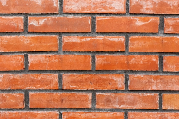 Naturalna ściana z czerwonej cegły wolna przestrzeń do projektowania