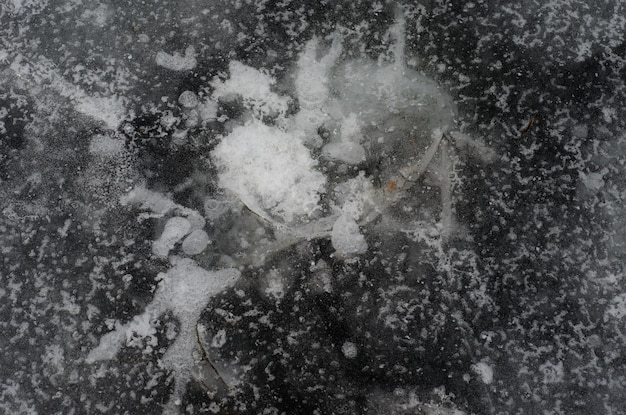 Naturalna tekstura lodu. Zimowe tło