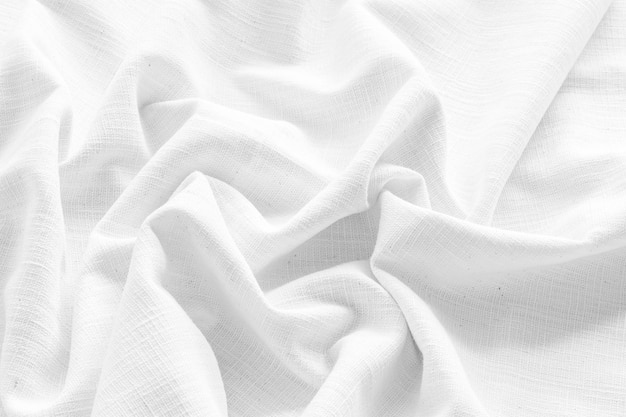 Zdjęcie naturalna tkanina lniana tekstura do projektowania wory teksturowanej tło białe płótno dla backgroundxa