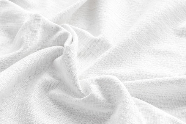 Naturalna tkanina lniana tekstura do projektowania worze teksturowane tło Białe płótno na tle