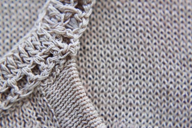 naturalna tkanina lniana z makro ujęciem jako teksturowane tło