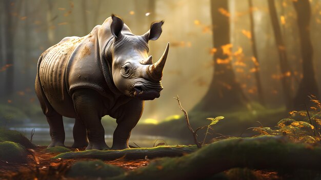 Naturalne światło nosorożca