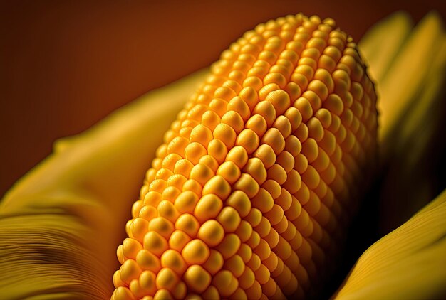 Naturalne tło bliska makro obraz świeżej kukurydzy