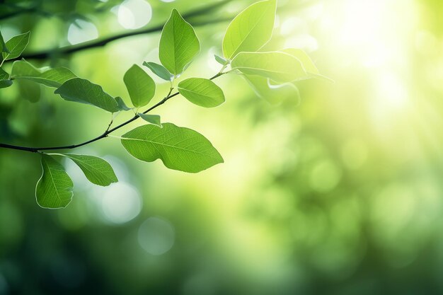 Naturalne wiosenne niewyraźne liście ogrodowe