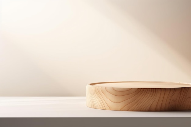 Naturalny drewniany stół Elegancja Generative By Ai
