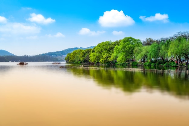 Naturalny Krajobraz Ogrodu Hangzhou West Lake