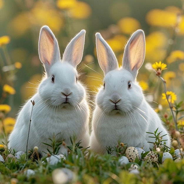 Zdjęcie naturalny, piękny, biały kolor, uroczy obraz tła królika