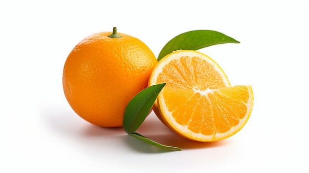 naturalny pomarańczowy owoc valecia pocięty na pół