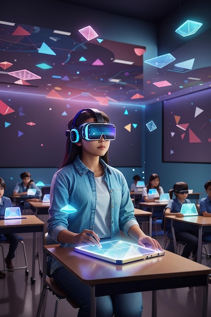 Zdjęcie nauka nowego myślenia dzięki holograficznym salom lekcyjnym i zintegrowanej rzeczywistości wirtualnej