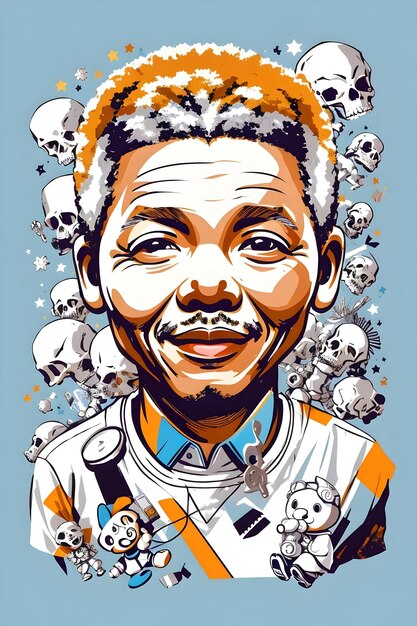 Zdjęcie nelson mandela południowoafrykański przywódca działacz przeciwko apartheidowi robben island efekt mandela nelson