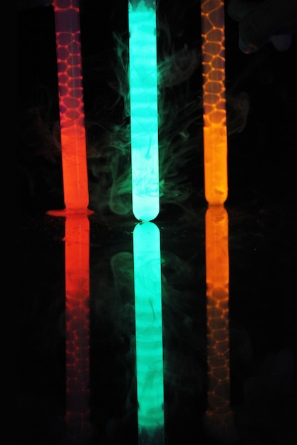 Neon Color Experiment Test tube