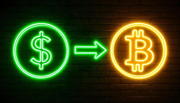 Neon Dollar do Bitcoin Koncepcja konwersji dla Blockchain