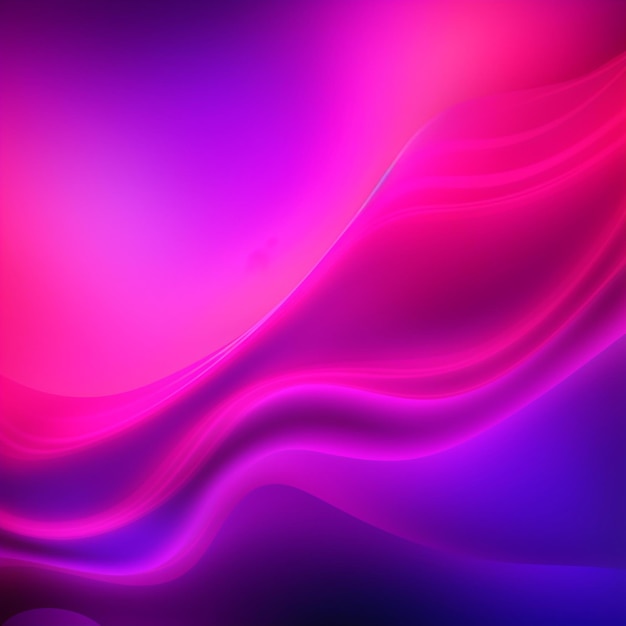 Neon rozjarzony ró?owy i fioletowy gradient abstrakcyjne t?a AI Generated art