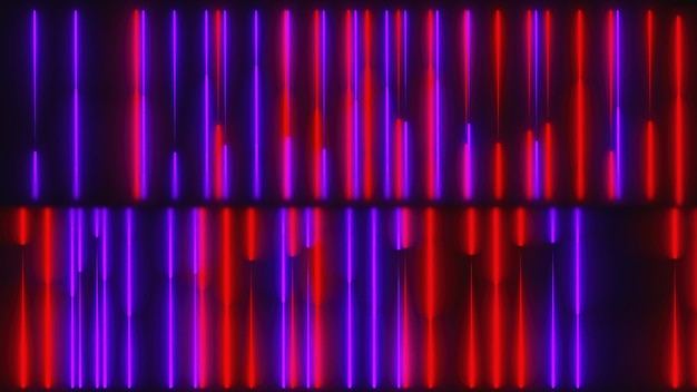Neonowe linie tła wygenerowane komputerowo 3d renderowanie siatki