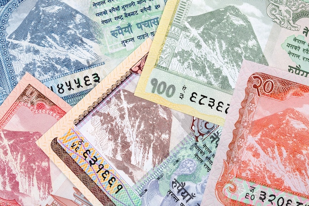 Zdjęcie nepalskie pieniądze