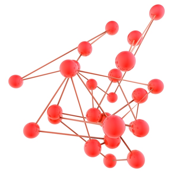 Zdjęcie networking concept.3d obraz niebieski diagram.networking i internet concept.