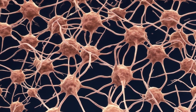 Neurony w sieci skomplikowana sieć połączeń