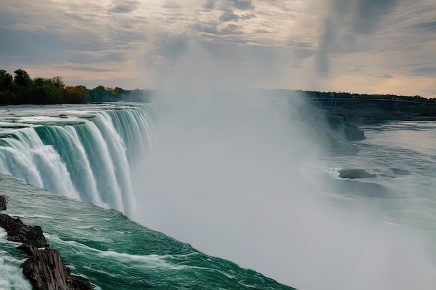 Niagara Falls at Sunset, Ontario, Kanada 2 6 września 2019 r.