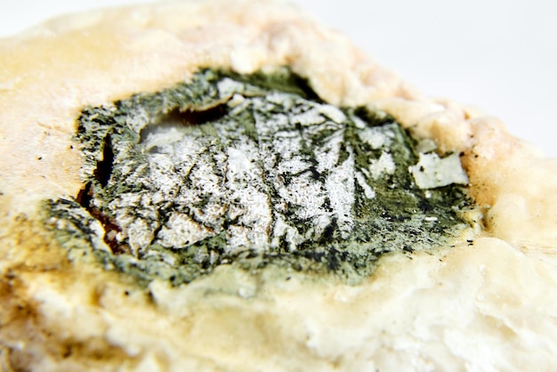 Zdjęcie niebezpieczna żywność stare zepsute ciasteczko pokryte zieloną pleśnią selektywna fokus