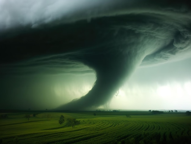 Niebezpieczne tornado w alei tornad