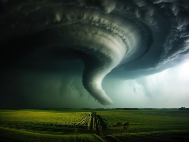 Niebezpieczne tornado w alei tornad