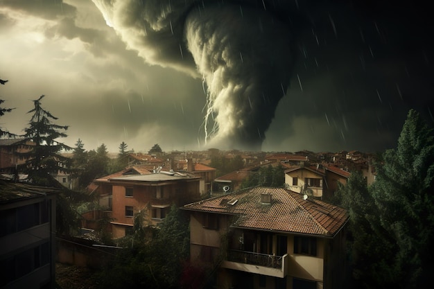 Niebezpieczne tornado we Włoszech generatywne ai