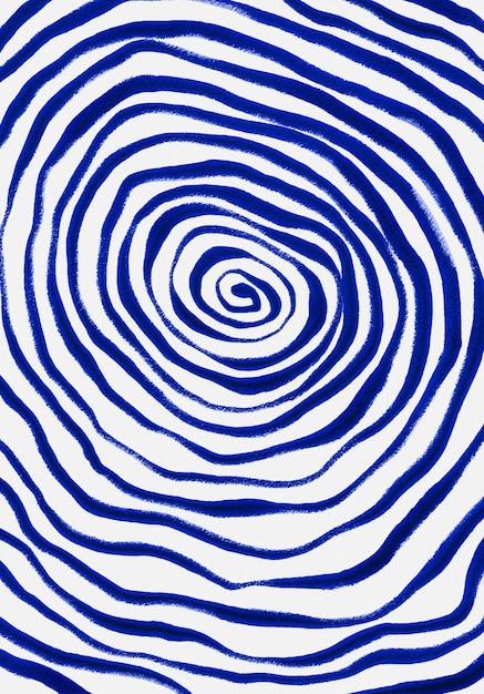 Niebieska abstrakcyjna grafika liniowa Minimalistyczna sztuka Nowoczesny geometryczny kształt