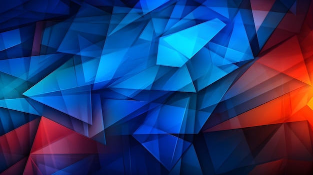 Zdjęcie niebieska geometryczna tapeta stworzona za pomocą sztucznej inteligencji