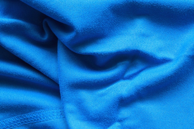 Niebieska koszulka piłkarska odzież tekstura tkaniny sportowe nosić tło