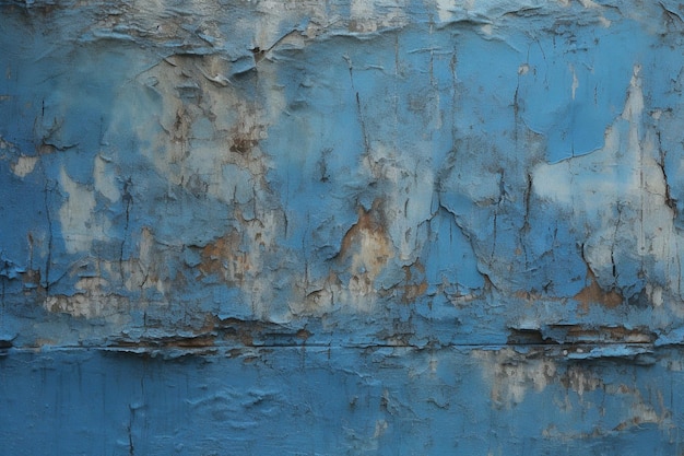 Niebieska ściana z białą i niebieską farbą z napisem „niebieska farba”