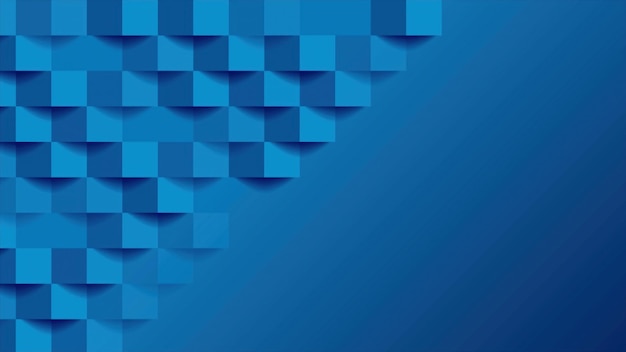 Niebieska technologia geometryczna mozaika kwadraty abstrakcyjne tło
