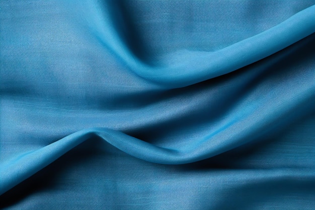 niebieska tkanina z falistymi fałdami