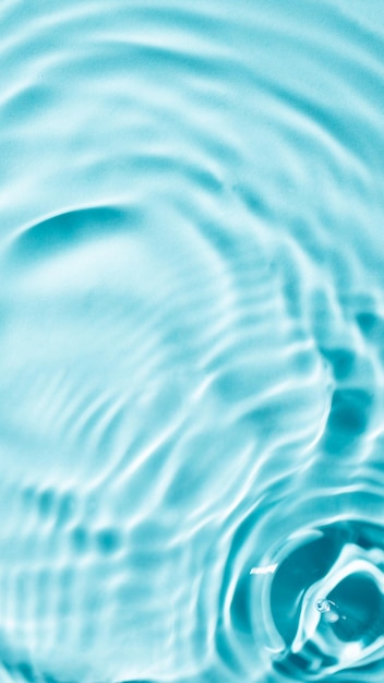 Niebieska woda fala tła widok z góry Streszczenie krople wody tekstury dla projektu