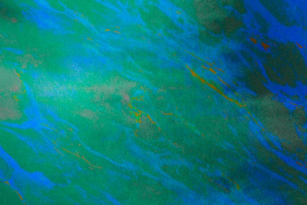 Niebieskawa, żywa, abstrakcyjna tapeta z motywem ziemi, grafika w kolorze niebieskim i zielonym