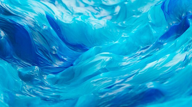 Niebieski abstrakcyjny bieg płynny tło płyn płynący Generatywna sztuczna inteligencja