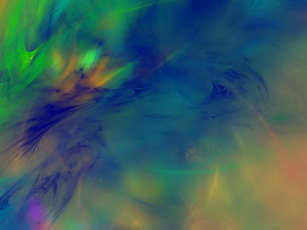 niebieski abstrakcyjny tło fraktalne ilustracja renderingu 3D