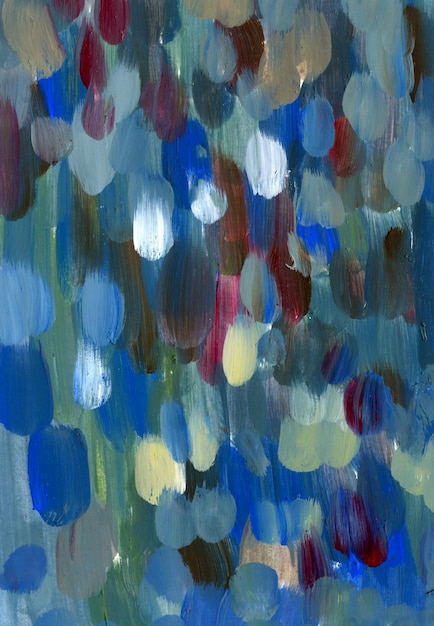 Niebieski akrylowy obraz olejny tekstury