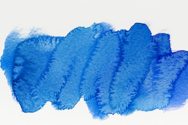 Zdjęcie niebieski akwarel szczotka białe tło