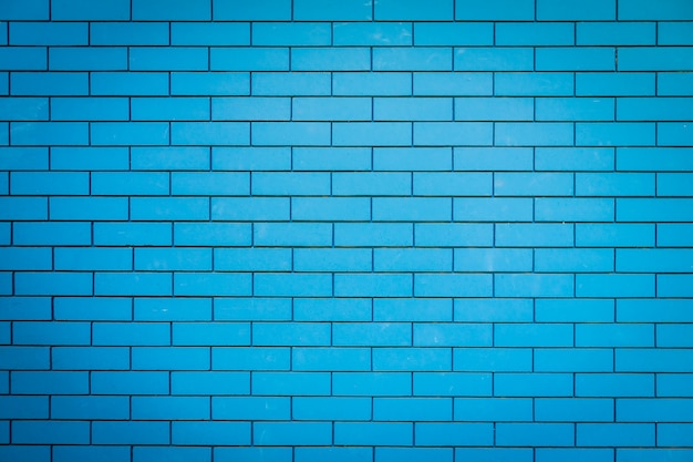 Niebieski ceglany mur tekstury