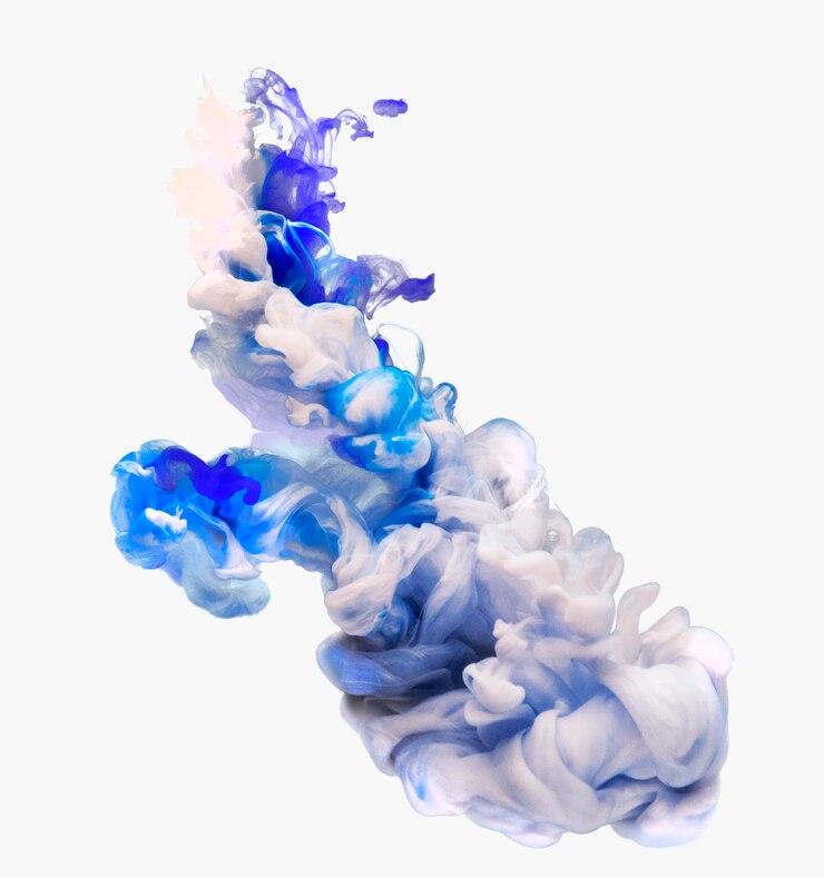 Zdjęcie niebieski gradient wybuchu atramentu