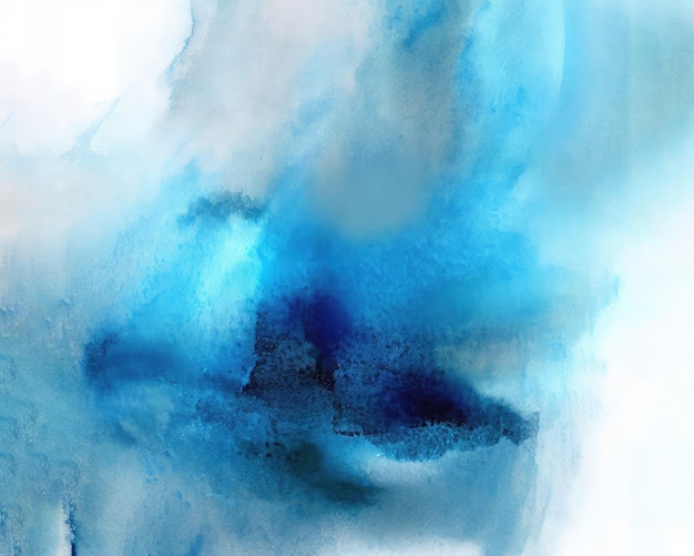 Niebieski punkt akwarela streszczenie ręcznie malowane teksturowanej tło