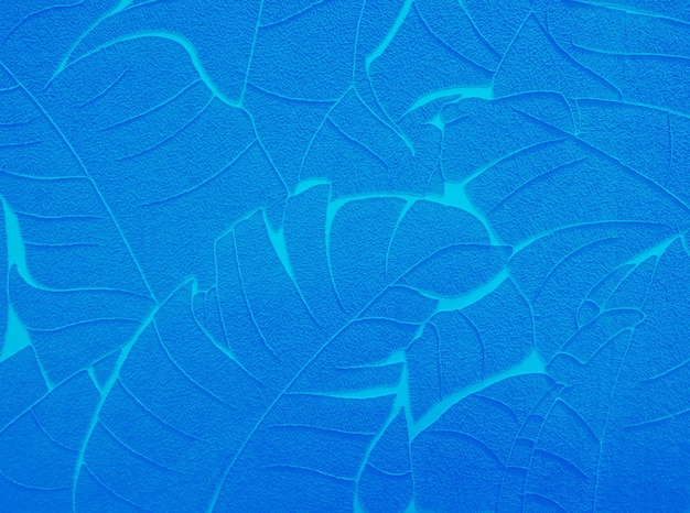 Niebieski Ziarnisty Liść żółwia W Kształcie Liścia Tekstury Tła
