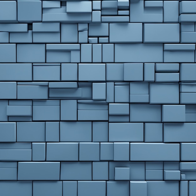 Niebieskie cegły streszczenie tło