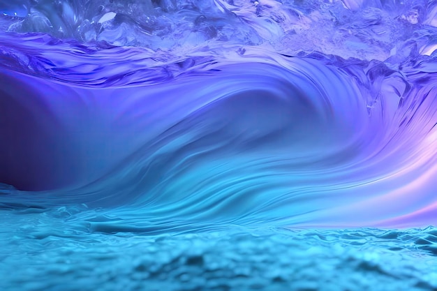 Niebieskie i fioletowe Oszałamiające tło lodu