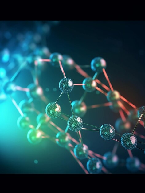 Niebieskie i zielone tło ze strukturą dna i słowem dna.