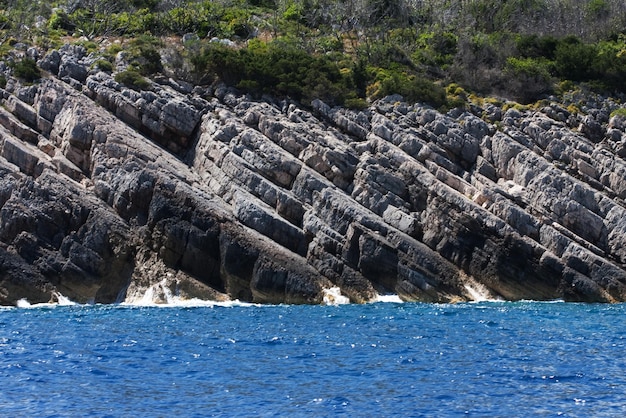 Niebieskie jaskinie na wyspie Zakynthos Grecja